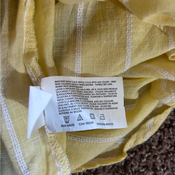 Nine West Yellow Striped Blouse - Picture 11 of 11
